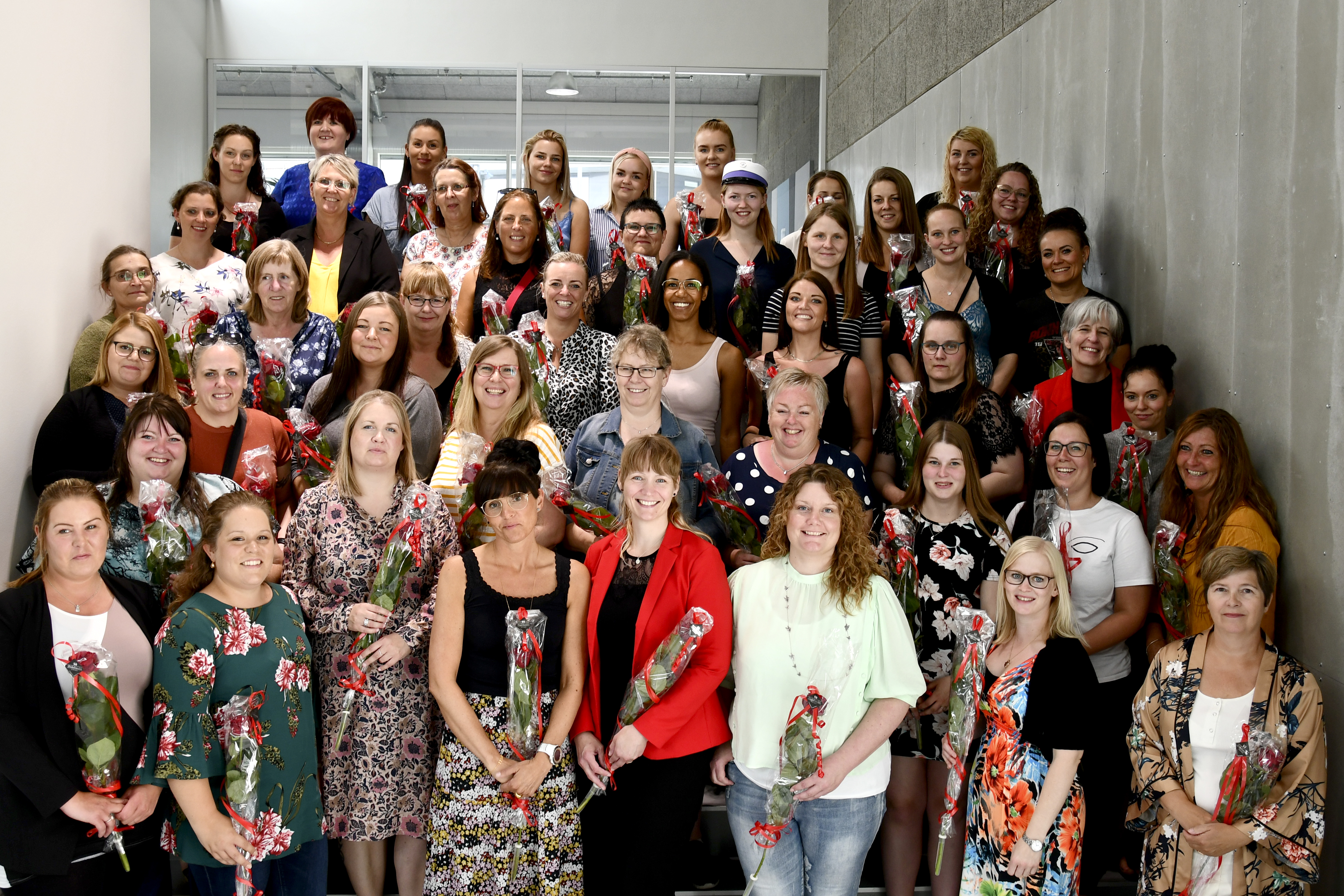 Fællesbillede af færdiguddannede SSA'ere